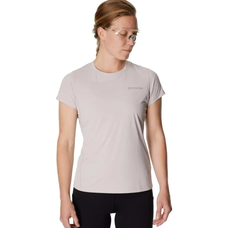 W's Pace Air Message Tee Silver Purple / Houdini Logo