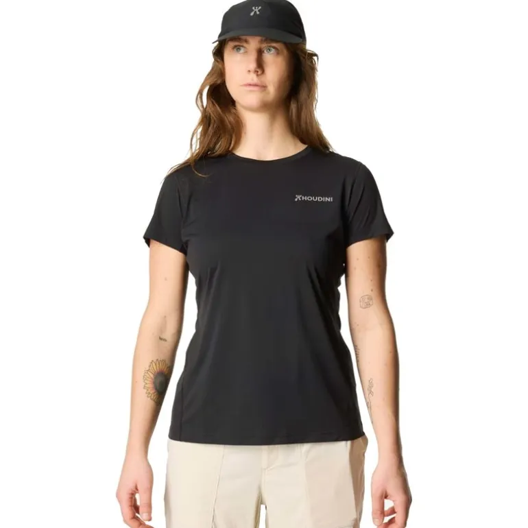 W's Pace Air Message Tee True Black / Houdini Logo